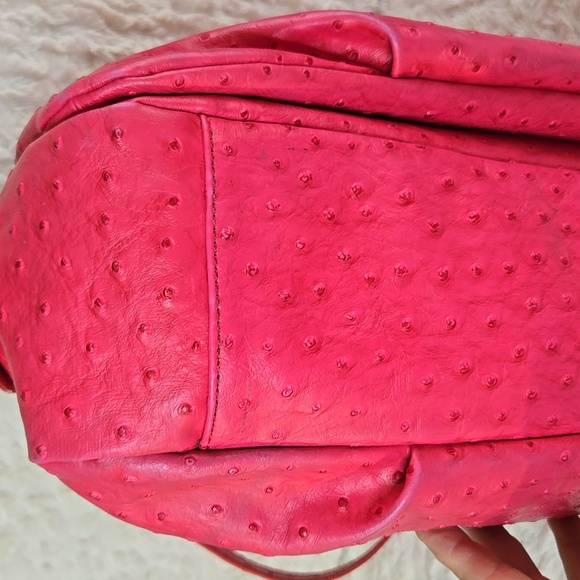 MARC BY MARC JACOBS OSTRICH EMBOSSED PRETTY TOTE BAG - Picture 6 of 14